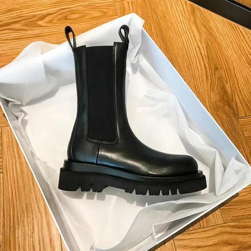 Warme Plateau Chelsea Stiefel für Frauen - Wylla - Image 5