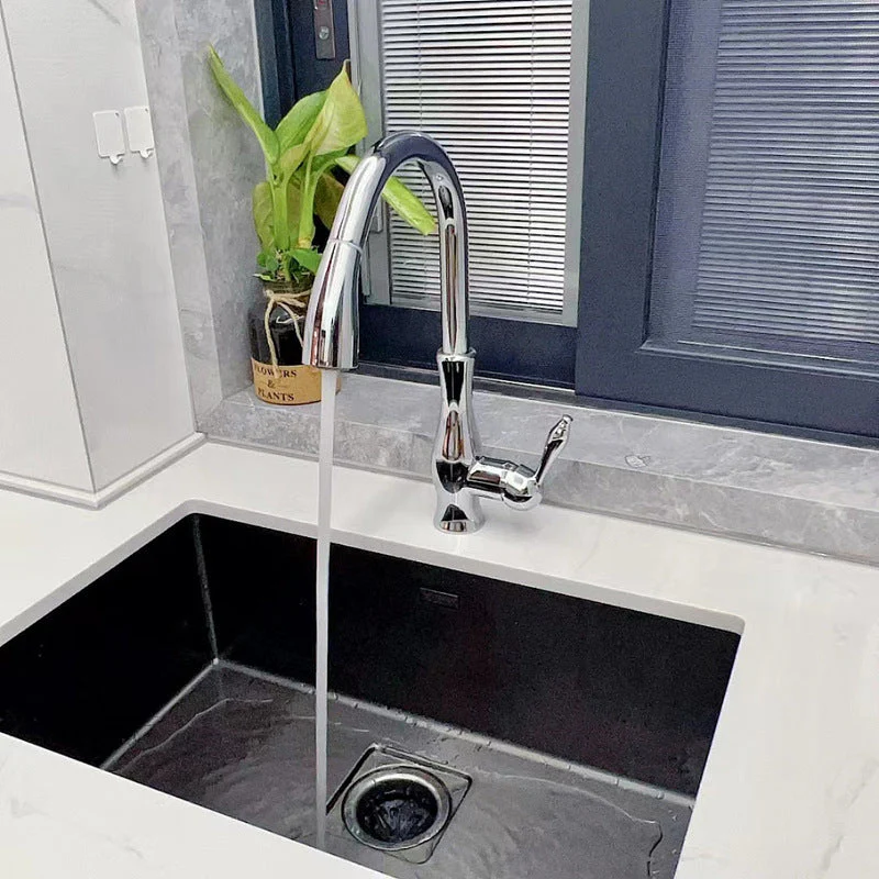 Wasserhahn Küche Edelstahl Modern Ausziehbare Küchenarmatur - Image 2