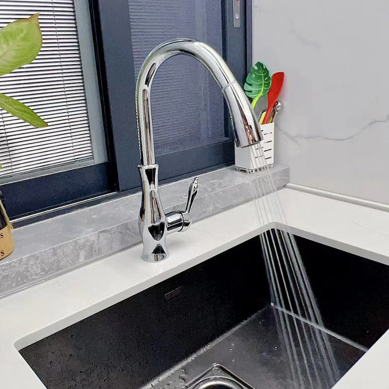 Wasserhahn Küche Edelstahl Modern Ausziehbare Küchenarmatur - Image 3