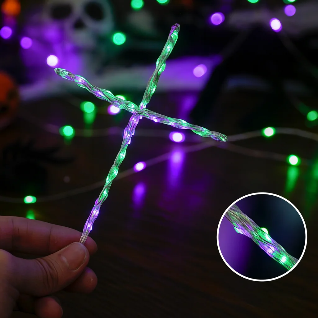 Weihnachtsbeleuchtung LED Kupferdraht Lichterkette Batteriebetrieben - Image 12
