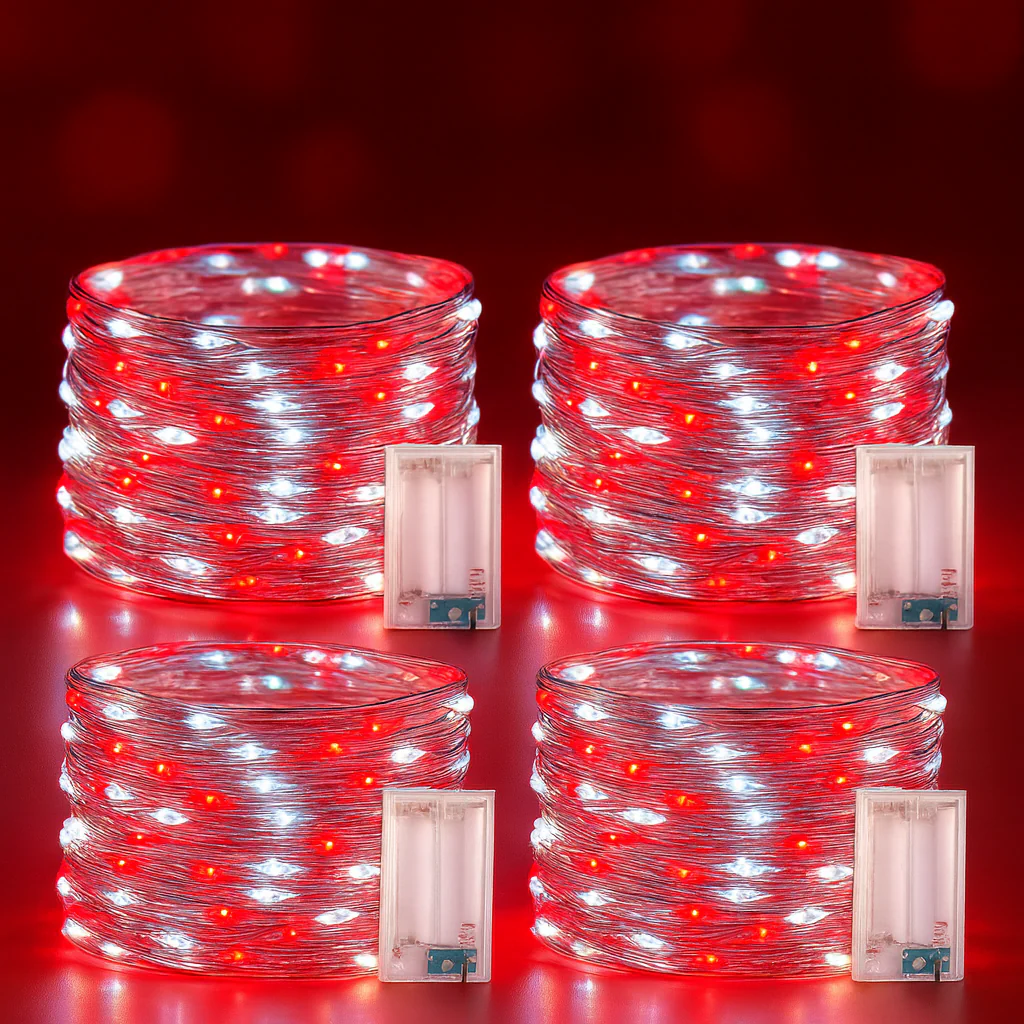 Weihnachtsbeleuchtung LED Kupferdraht Lichterkette Batteriebetrieben - Image 15