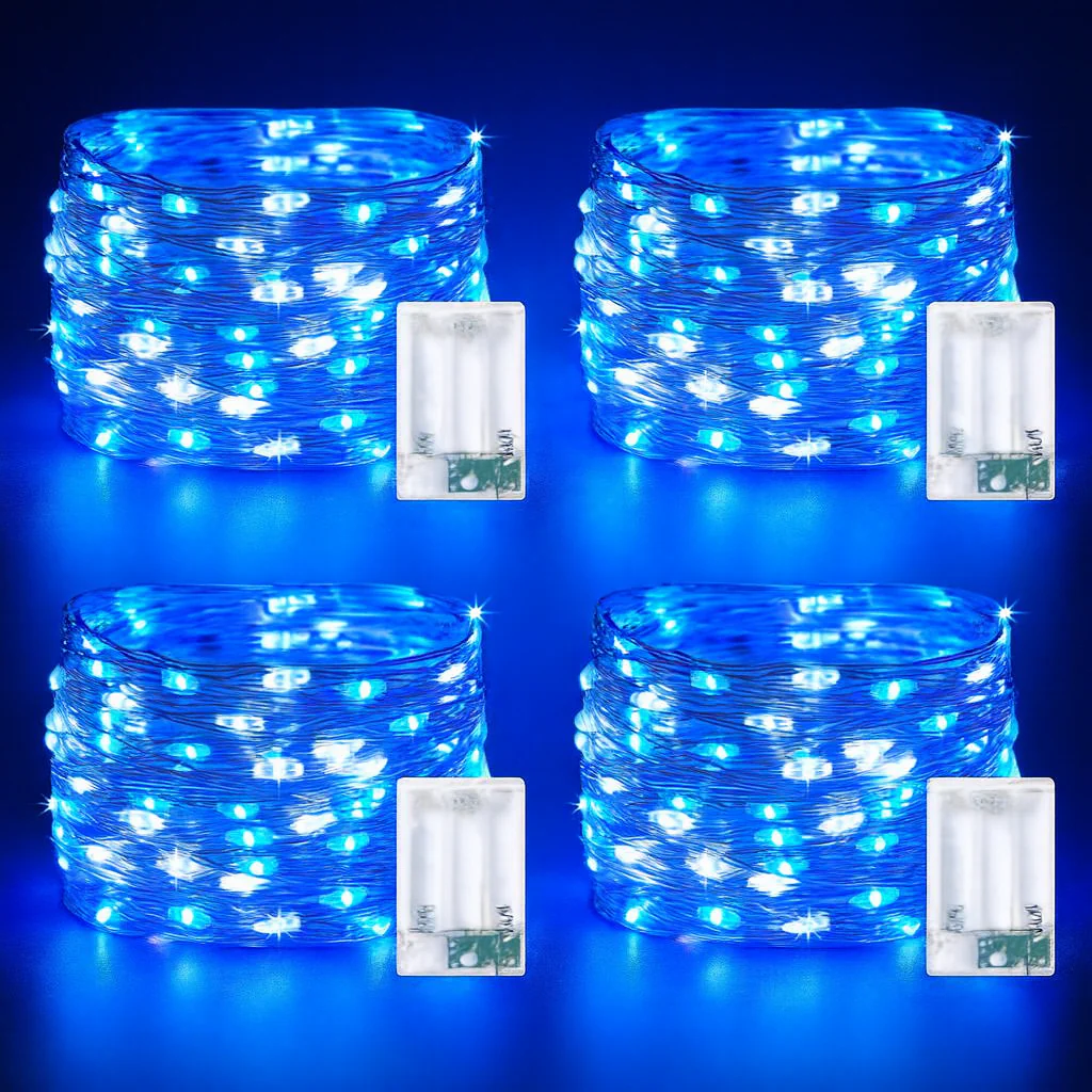 Weihnachtsbeleuchtung LED Kupferdraht Lichterkette Batteriebetrieben - Image 16