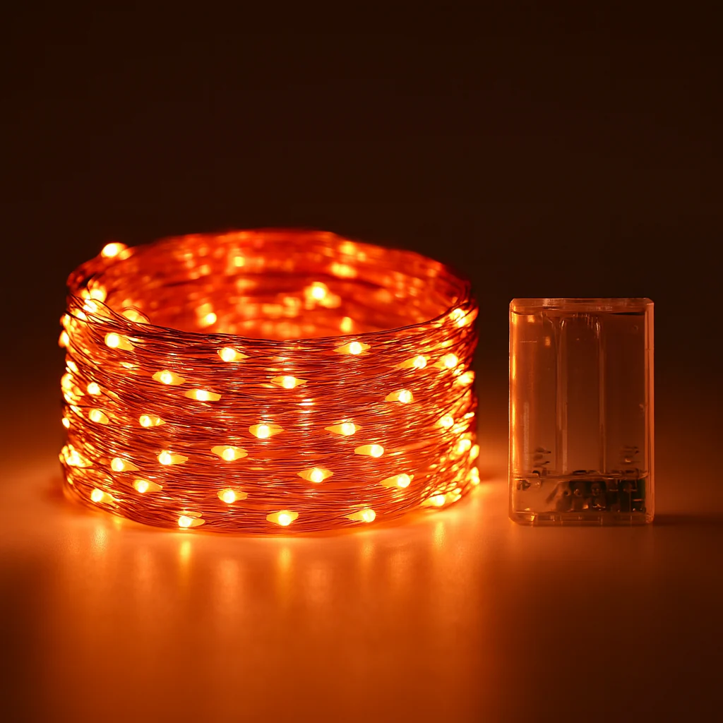 Weihnachtsbeleuchtung LED Kupferdraht Lichterkette Batteriebetrieben - Image 19