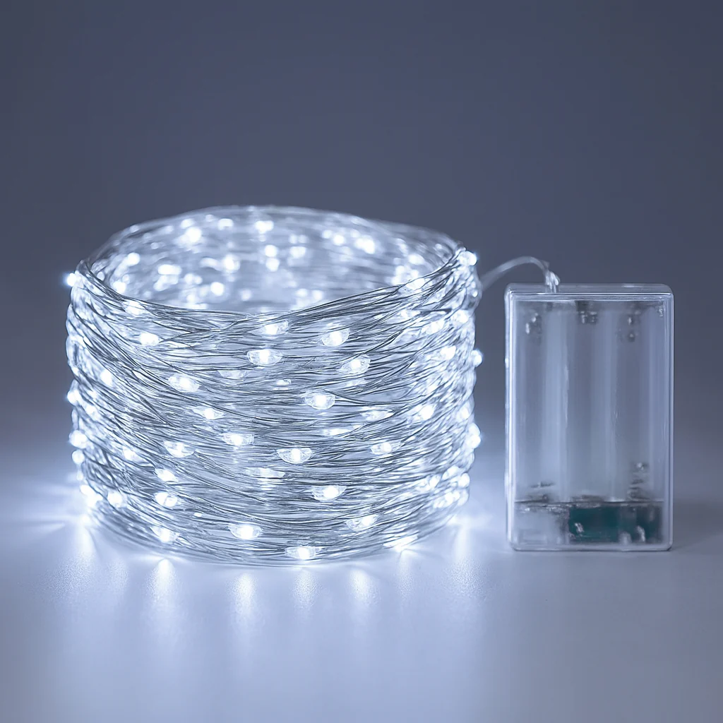 Weihnachtsbeleuchtung LED Kupferdraht Lichterkette Batteriebetrieben - Image 20
