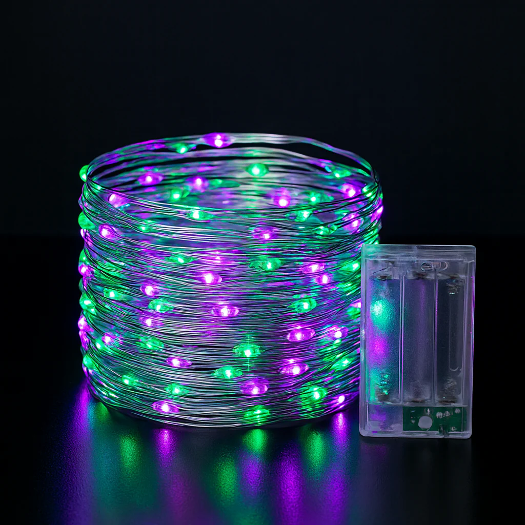 Weihnachtsbeleuchtung LED Kupferdraht Lichterkette Batteriebetrieben - Image 25