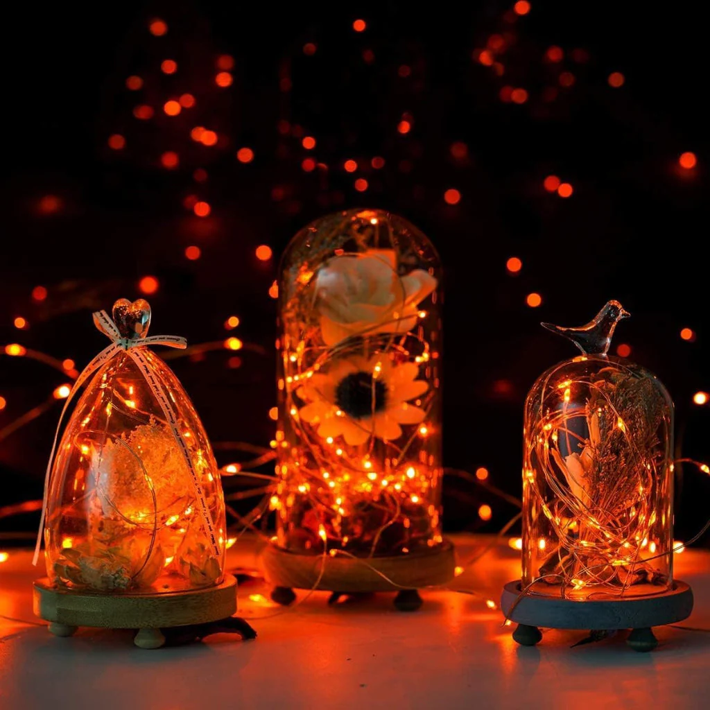 Weihnachtsbeleuchtung LED Kupferdraht Lichterkette Batteriebetrieben - Image 6