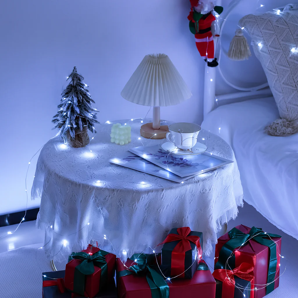 Weihnachtsbeleuchtung LED Kupferdraht Lichterkette Batteriebetrieben - Image 7