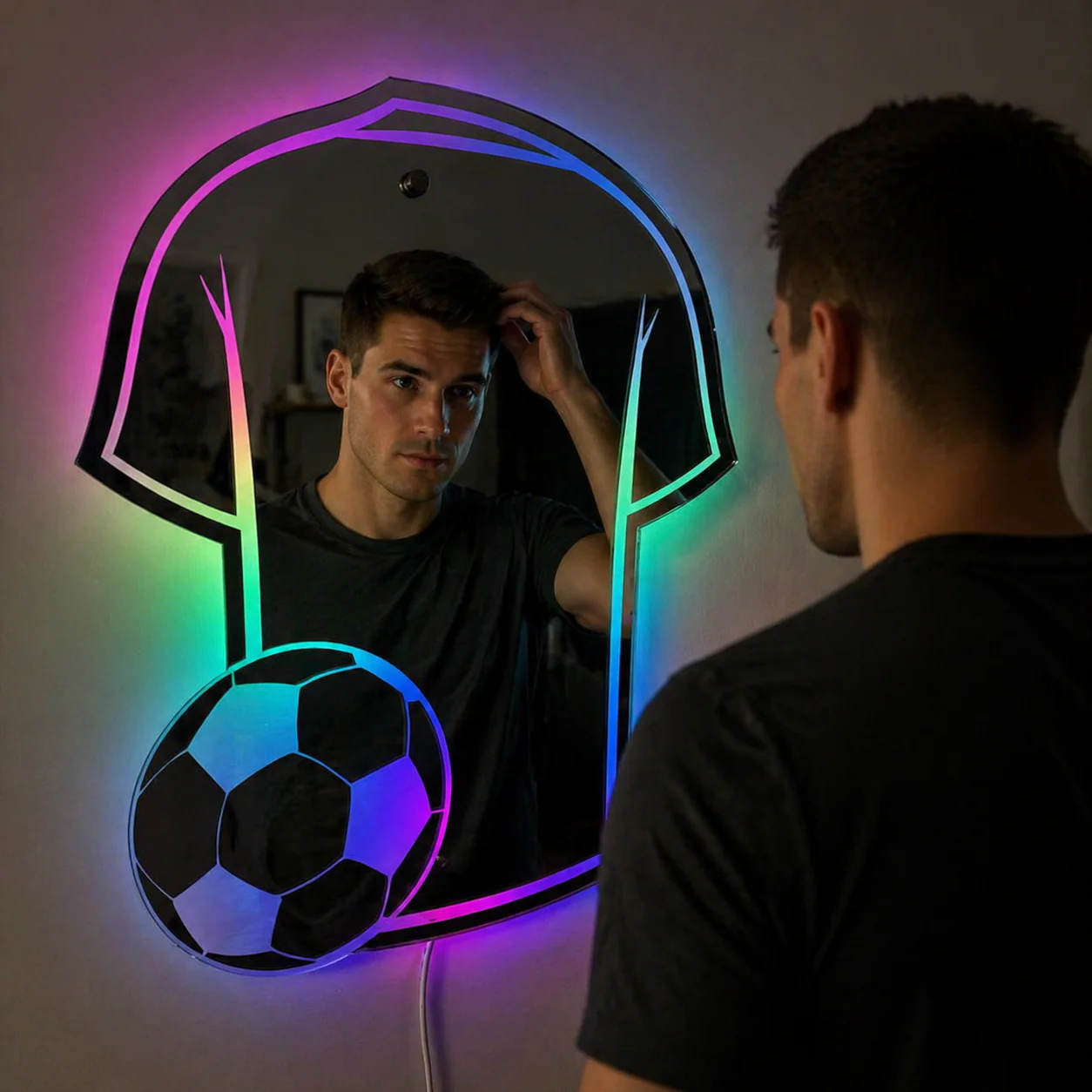 Weltmeisterschaft LED Spiegel Trikot Sport Fans