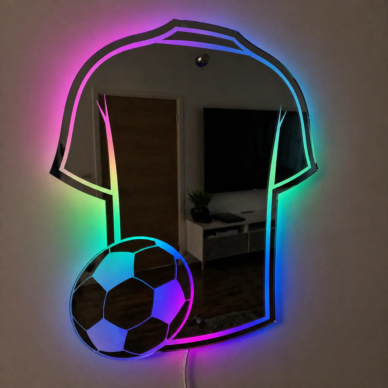 Weltmeisterschaft LED Spiegel Trikot Sport Fans - Image 2