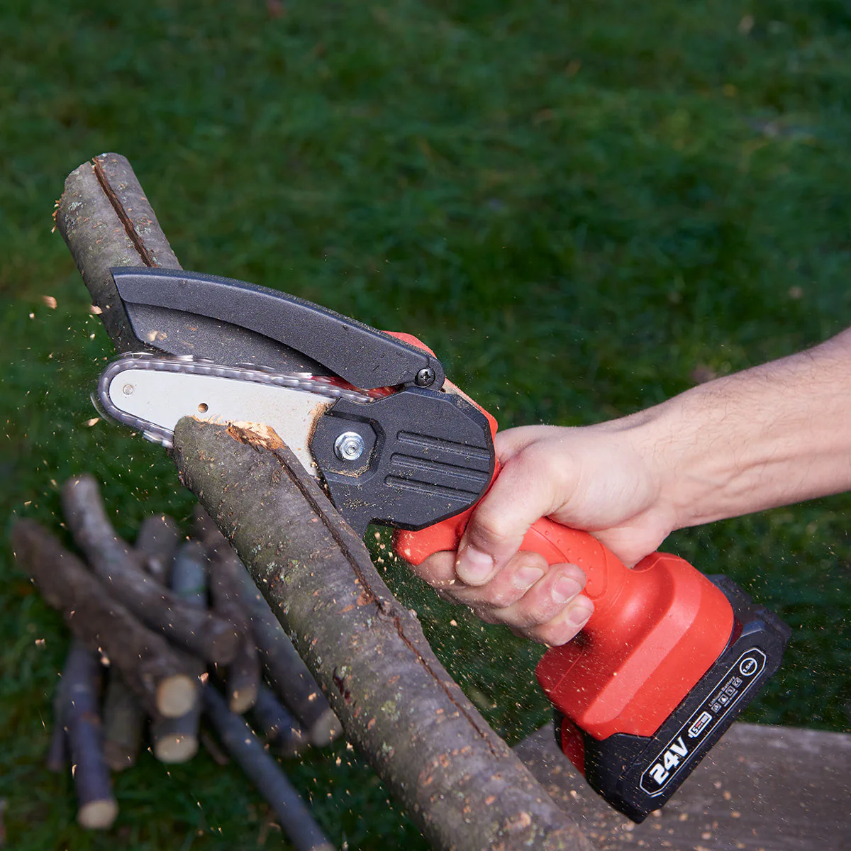 Werkzeug Akku Kettensäge Mini Handsäge Tragbare Garten Astsäge - Image 4