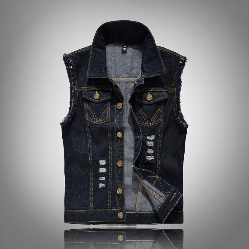 Weste Herren Vintage Stil | Ärmellose Freizeitweste Mit Taschen - Image 2