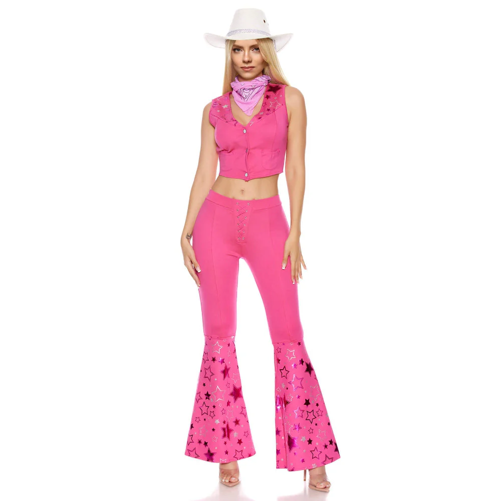 Western Paar Kostüm Set Cowboy Cowgirl Outfit - Image 2