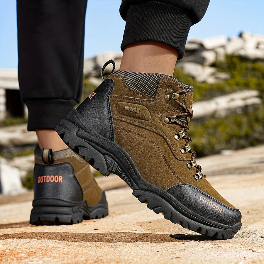 Winterschuhe Herren | Hoher Schnitt Outdoor Stiefel Mit Schnürung - Image 15