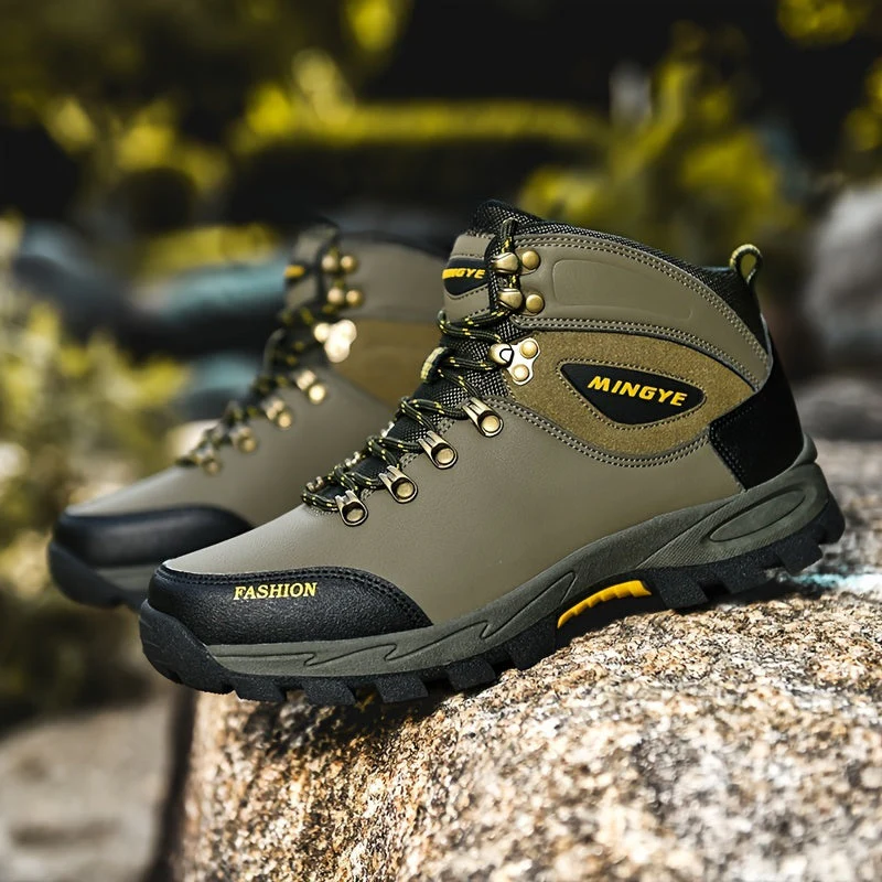 Winterschuhe Herren | Hoher Schnitt Outdoor Stiefel Mit Schnürung - Image 4