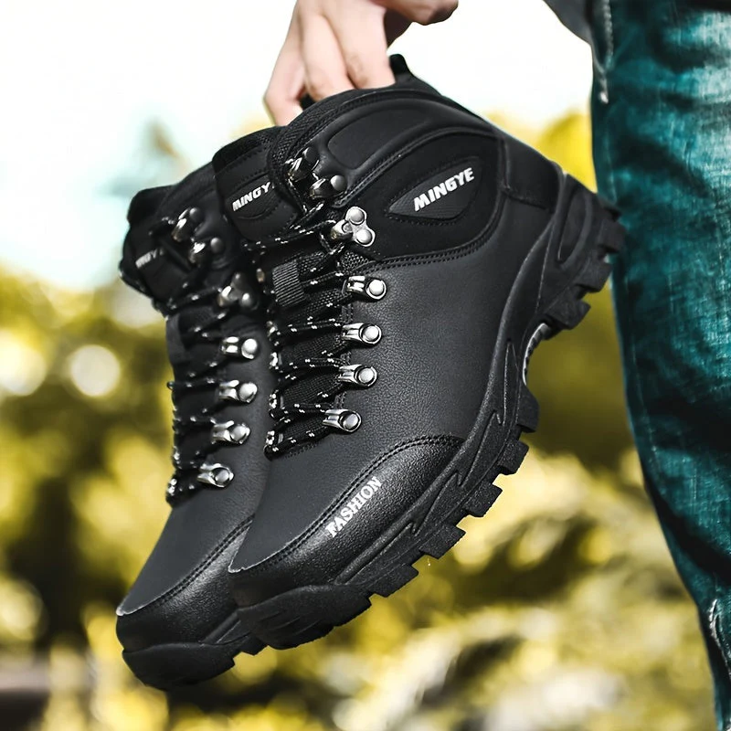Winterschuhe Herren | Hoher Schnitt Outdoor Stiefel Mit Schnürung - Image 5