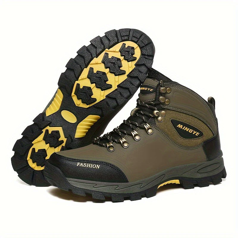 Winterschuhe Herren | Hoher Schnitt Outdoor Stiefel Mit Schnürung - Image 8