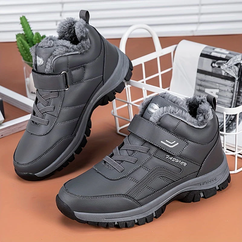 Winterschuhe Herren | Stiefel Mittelhoher Schnitt Mit Schnürung - Image 2