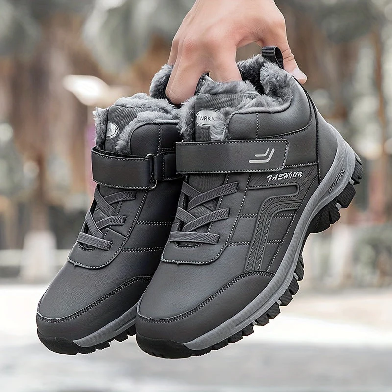 Winterschuhe Herren | Stiefel Mittelhoher Schnitt Mit Schnürung - Image 4