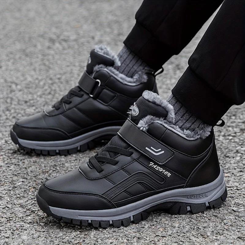 Winterschuhe Herren | Stiefel Mittelhoher Schnitt Mit Schnürung - Image 5