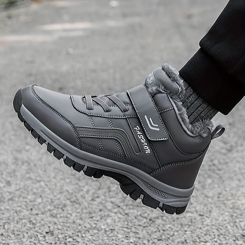 Winterschuhe Herren | Stiefel Mittelhoher Schnitt Mit Schnürung - Image 6