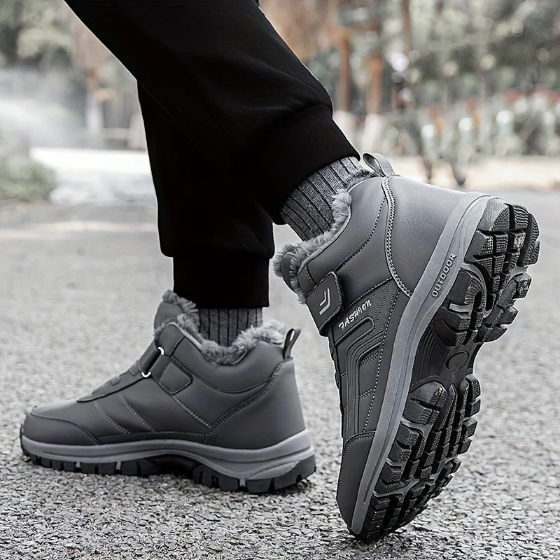 Winterschuhe Herren | Stiefel Mittelhoher Schnitt Mit Schnürung - Image 7