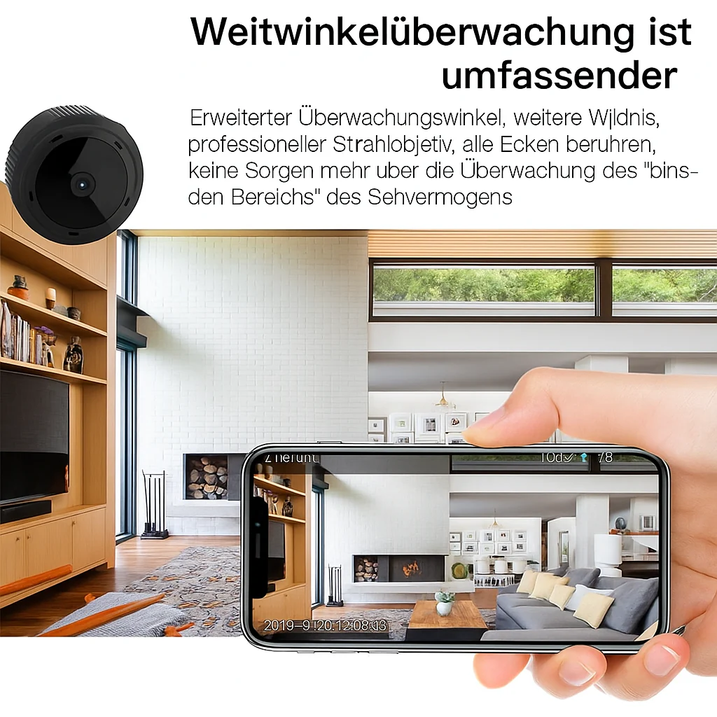 WLAN Kamera Überwachung kompakte Nachtsicht Mini Innen Außen - Image 4