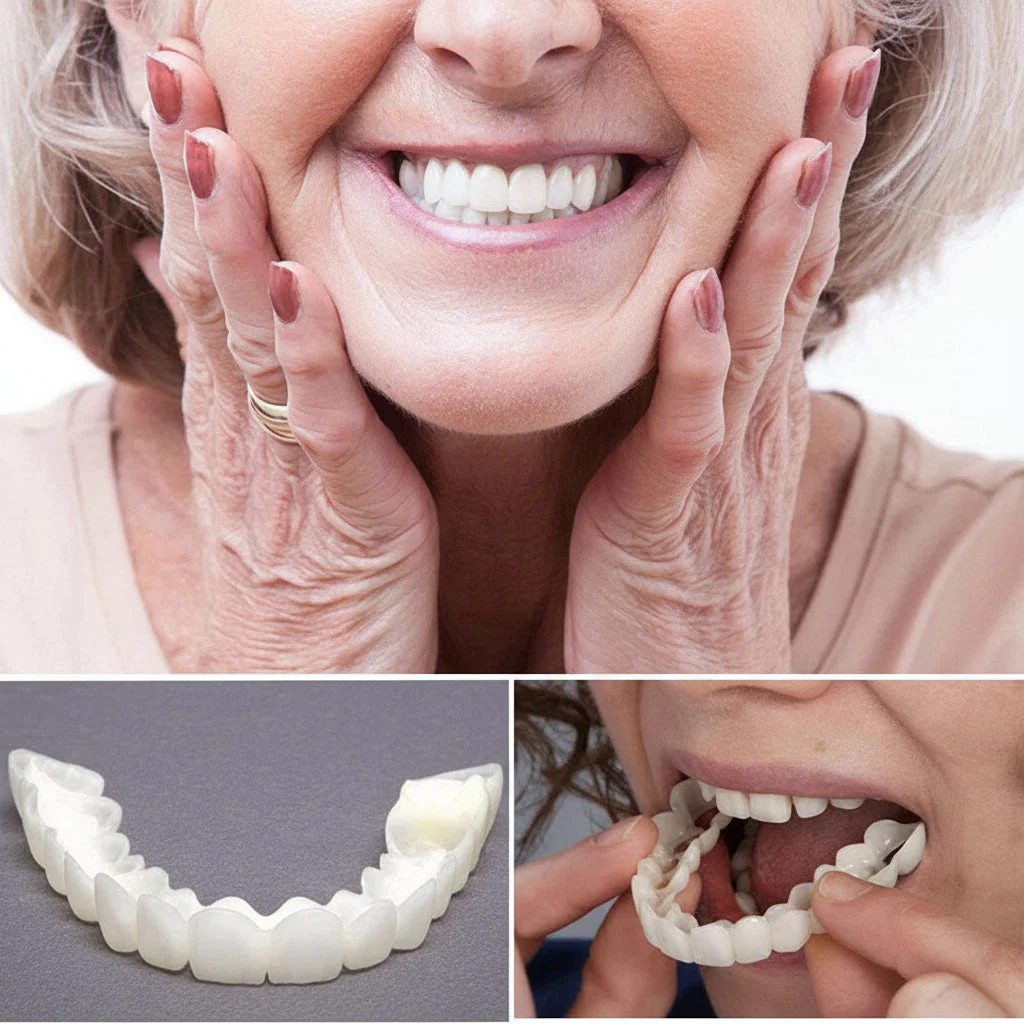 Zahnverblendung Ober Unterkiefer Veneers Set Zähne Weiß Lächeln - Image 3