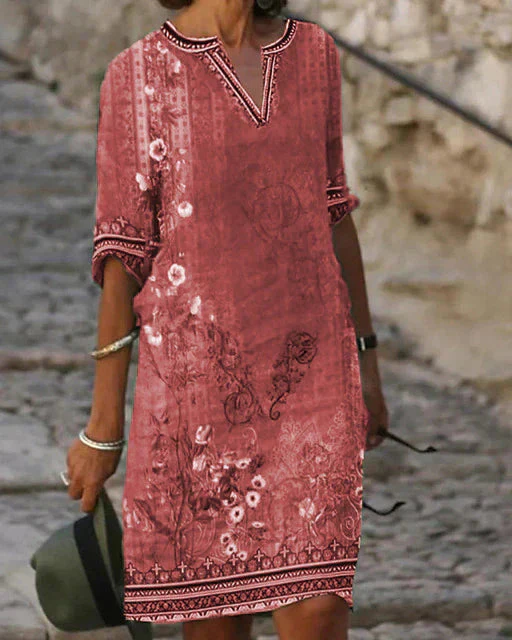 Zara | Minikleid mit Retro Blumenmuster - Image 2