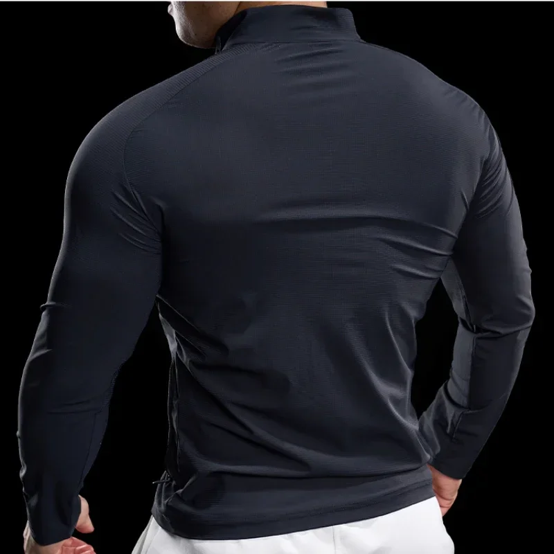 Zevaro | Schnelltrocknende Trainingsjacke für Herren Slim Fit